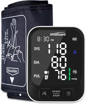Vivaguard 313098949954 Blood Pressure Monitor For Home Use Upper Arm Cuff 8