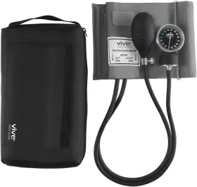 Dmd1013 Vive Precision Manual Blood Pressure Cuff - Aneroid Sphygmomanometer With Case Bp Kit Monitor