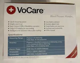 Bp-700u Vocare Home Portable Upper Arm Adult Cuff Blood Pressure Heart Rate Monitor #3