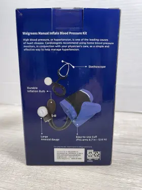 Walgreens 311917213941 Manual Inflate Blood Presure Kit Easy And Accurate Professional Quality #3