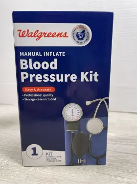Walgreens 311917213941 Manual Inflate Blood Presure Kit Easy And Accurate Professional Quality