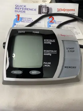 Ba-616w Walgreens 665692 Automatic Inflate Blood Pressure Monitor With Case And Manual #3