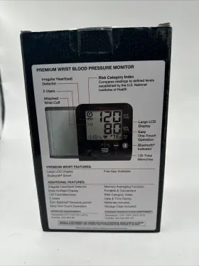 897652 Walgreens Premium Wrist Blood Pressure Monitor - Black #3