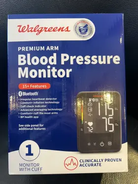Bphjn3-dwag Walgreens Premium Arm Blood Pressure Monitor Bluetooth 15 Features