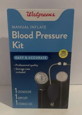 Hss346ms Walgreens Manual Inflate Blood Pressure Kit Easy And Accurate
