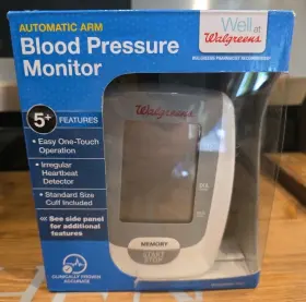 Wgnbpa-730b Walgreens New Automatic Arm Blood Pressure Monitor