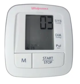 Wgnbpw-910 Walgreens Automatic Wrist Blood Pressure Monitor Model #