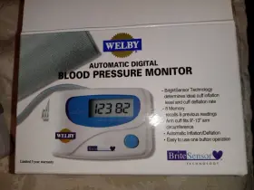 Welby 041498131234 Automatic Digital Blood Pressure Monitor Brite Sensor Open Unused