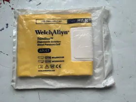 39203 Welch Allyn Welchallyn Trimline Soft Disposable Blood Pressure Cuff - Adult Yellow New