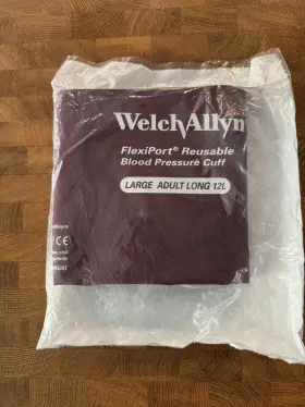 Resuse-12l-1hp Welch Allyn Adult-12l Hillrom Flexiport Blood Pressure Cuff Large Adult 12l