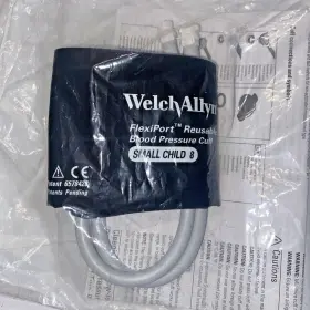 Reuse-08-2mq Welch Allyn Small Child 8 Flexiport 2 Tube Blood Pressure Cuff In Oem Wrap