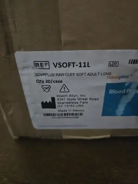 Vsoft-11l Welch Allyn Vsoft-11 20x Novaplus Raw Pressure Cuffs Soft Lg Adult 11 Long #2