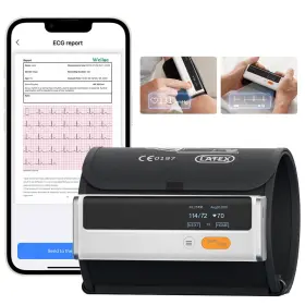 Dcl2503 Wellue Or Checkme Automatic Bluetooth Blood Pressure Monitor Elite Ai Ecg Ekg Function Us Stock
