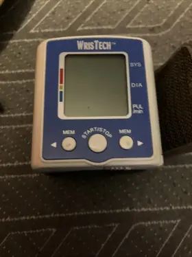 Eb11419 Wristech Wrist Blood Pressure Monitor Cuff Automatic Bp Heart Rate Large Display