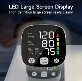 Yk-bpw1 Yongrow Led Rechargeable Wrist Blood Pressure Monitor Voice Broadcast Portable
