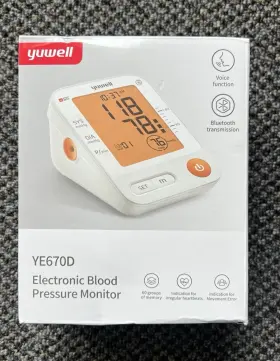 Yuwell Ye670d Upper Arm Digital Bp Monitor Bluetooth Voice With Cuff Adapter