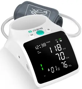 Ziqing 707630460999 Blood Pressure Monitor Rechargeable High Cuff Upper Arm With