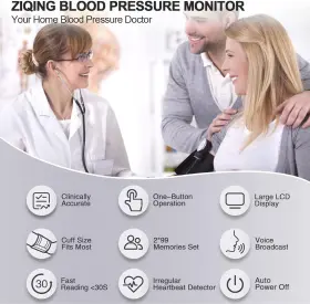 Ziqing 744110328400 Blood Pressure Monitors Bp Monitor - Machine Large Cuff Pr #3