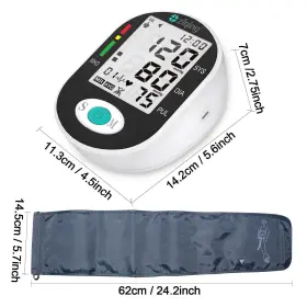 Xb-04 Ziqing Digital Pulse Heart Rate Machine Blood Pressure Monitor Arm Large Cuff 22-44cm #2