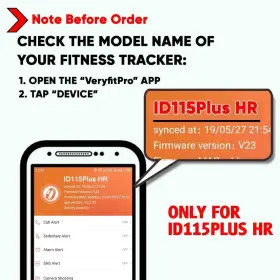 Id115plus Zururu 744110838473 Veryfitpro Hr Replacement Bands For Veryfit Pro Fi #2