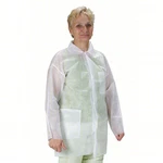 White Disposable Polypropylene Lab Coat Medical 2KTT1. Fixed Price $44.00.