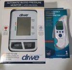 Drive Upper Arm Automatic Digital Blood Pressure Monitor +nc Ir Thermometer Nib. Fixed Price $44.99.