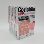Coricidin Hbp Maximum Strength Cold & Flu 3 Boxes (72CT Total) Safe Exp 2027. Fixed Price $24.00.
