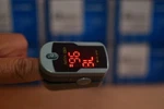 Choice Fingertip Pulse Oximeter Green Oxywatch. Fixed Price $20.00.