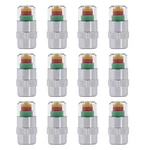 Zimisi 12PCS Car Tire Pressure Monitor Valve Stem Caps, 2.4BAR 36PSI Silver. Fixed Price $11.25.