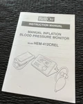 How Use Only Relion Blood Pressure Monitor HEM-412CREL Instruction Manual. Fixed Price $5.00.