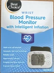 Best Choice Digital Wrist Blood Pressure Monitor Intelligent Inflation, 2-USER. Fixed Price $15.00.