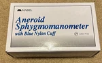 Mabis Adult Aneroid Sphygmomanometer Blue Nylon Cuff Black Case. Fixed Price $20.00.