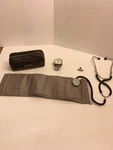 Vintage Sphygmomanometer Blood Pressure Cuff & Stethoscope, Grafco Bag. Fixed Price $11.99.