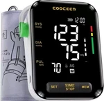 Cooceer X8 Automatic Blood Pressure Monitor: Digital Machine Black White Ob. 108. Fixed Price $23.75.