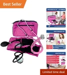 High-quality Pink Stethoscope And Blood Pressure Cuff Set Latex-free Design. Fixed Price $44.99.
