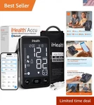 Blood Pressure Monitor Large Lcd Bluetooth Accurate Cuff For Adults Seniors. Fixed Price $69.08.