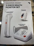 Sharper Image Blood Pressure Monitor, Pulse Oximeter Thermometer, 3 In 1 Set. Fixed Price $33.27.