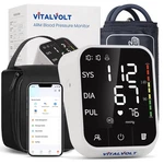 Bluetooth Upper Arm Blood Pressure Monitor Heart Rate App. Fixed Price $49.03.
