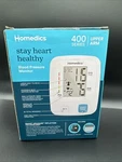 Homedics Upper Arm 400 Series Blood Pressure Monitor Easy One-touch Memory 9-17". Fixed Price $19.40.