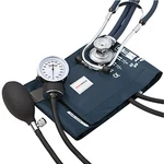 Mckesson Size 11 Arm Reusable Aneroid / Stethoscope Set 2-TUBES Blue Each. Fixed Price $35.82.