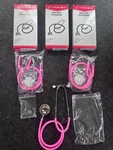 3 Everdixie Usa Dual Head Stethoscope 19060 ,pink, New Orginal. Fixed Price $29.00.