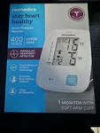 Homedics Upper Arm 400 Series Blood Pressure Monitor Easy One-touch Memory 9-17". Fixed Price $24.99.