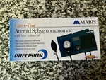 Mabis Precision Aneroid Sphygmomanometer Blue Nyon Cuff 09-141-016 Large Adult. Fixed Price $18.95.