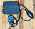 Aneroid Sphygmomanometer Blood Pressure Cuff Gauge Made In Japan. Fixed Price $30.00.