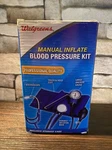 Walgreens Manual Inflate Blood Pressure Kit Model 2001L. Fixed Price $12.00.