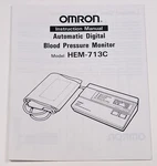 Omron Automatic Digital Blood Pressure Monitor Instruction Manual Only HEM-713C. Fixed Price $10.99.