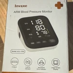 Invaxe Upper Arm Blood Pressure Monitor Digital ACU-30G Black White Large Screen. Fixed Price $15.00.