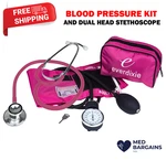 Dixie Ems Adult Bp Cuff Dual Head Stethoscope And Blood Pressure Kit - Pink. Fixed Price $24.95.