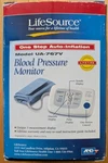 Lifesource Blood Pressure Monitor, UA-767V Medium Cuff W/ Manual, Case, & Box. Fixed Price $15.00.