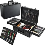 Yueieoun 6 Clippers Sliding Tray Profesional Barbers Briefcase Tool. Fixed Price $108.88.